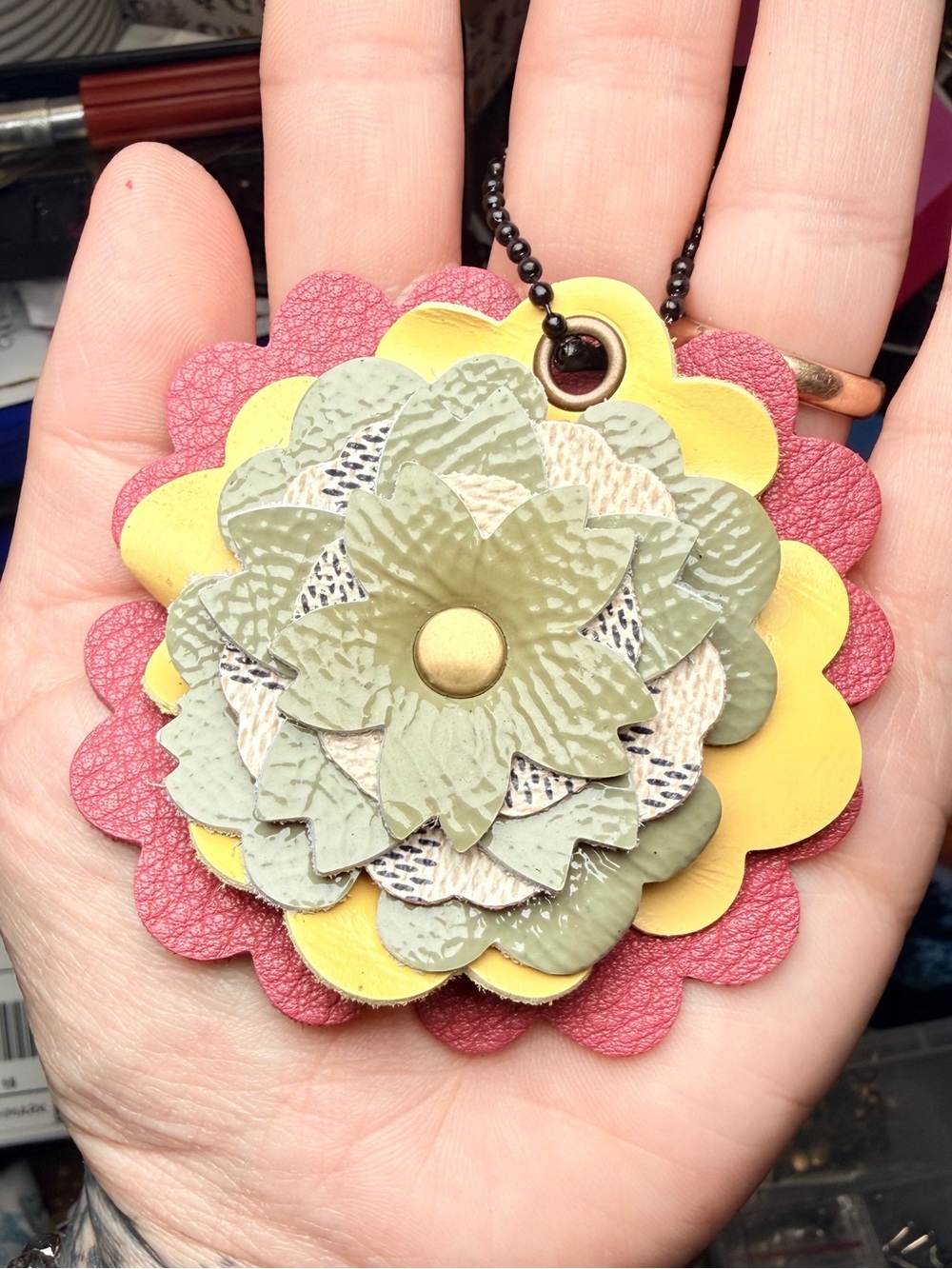 Handmade Floral Charm - Picture 2 of 2